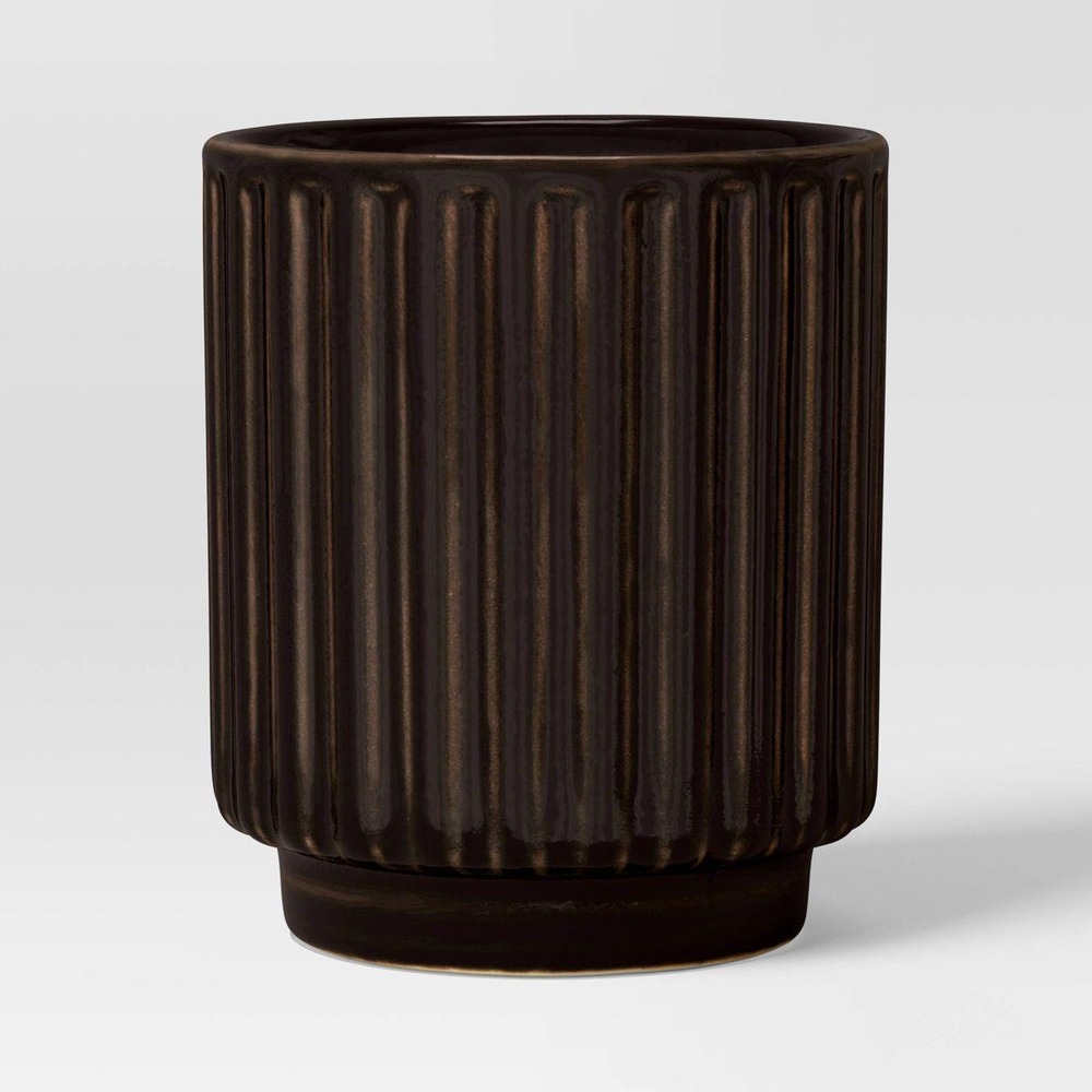 3oz Ceramic Mo Espresso‎ Cup Black Brown - Threshold, Target